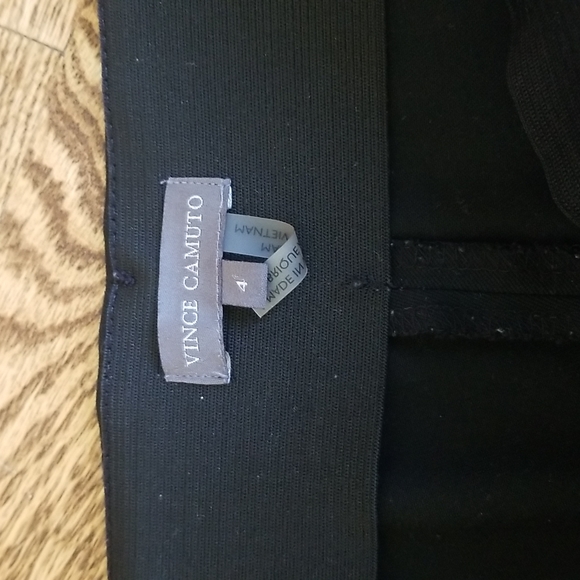 (4) Vince Camuto Classic Black Trousers Office Work Viscose Blend Skinny Work - Picture 3 of 10